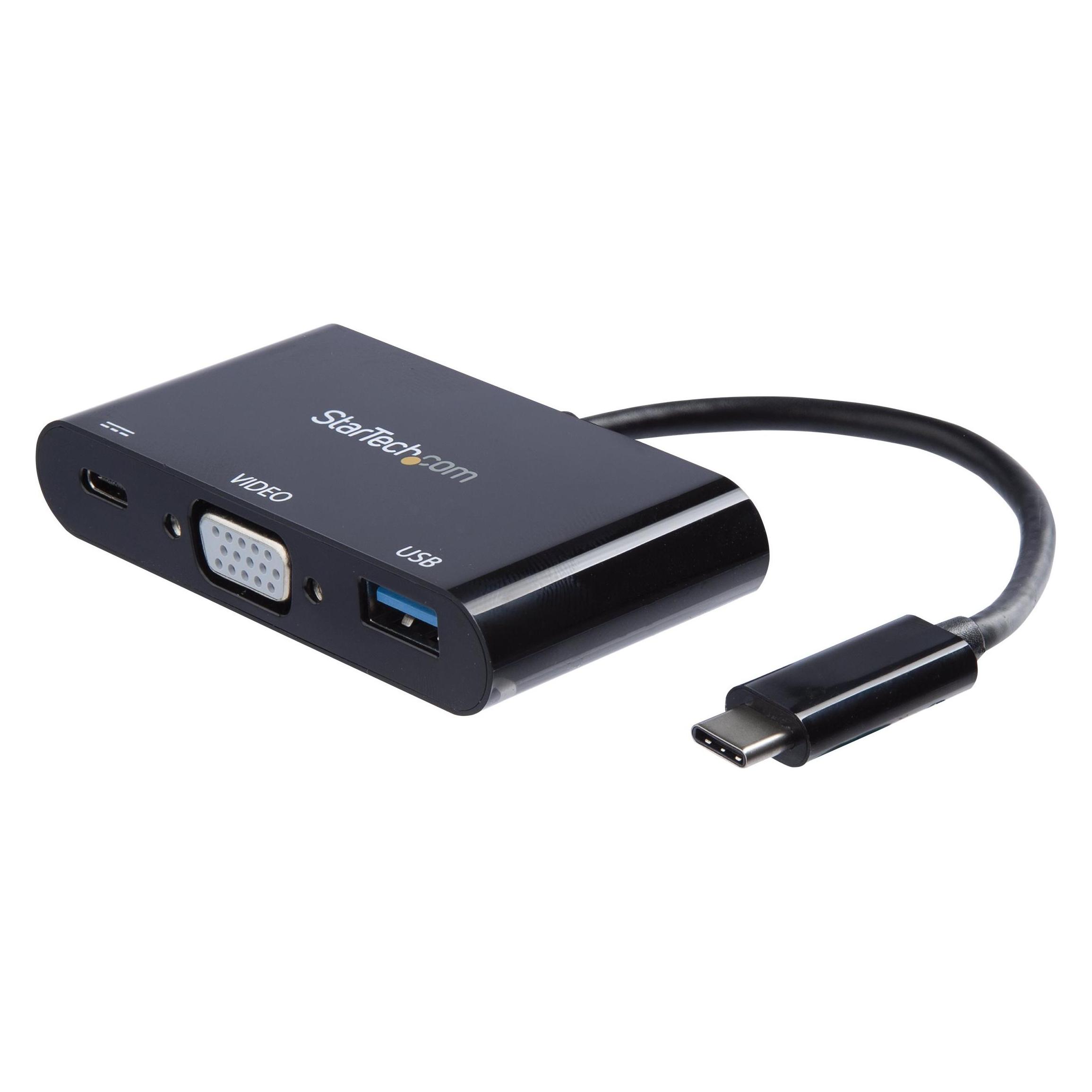 StarTech USB-C to VGA Multifunction Adapter (USB-C, 1 Port) (CDP2VGAUACP)