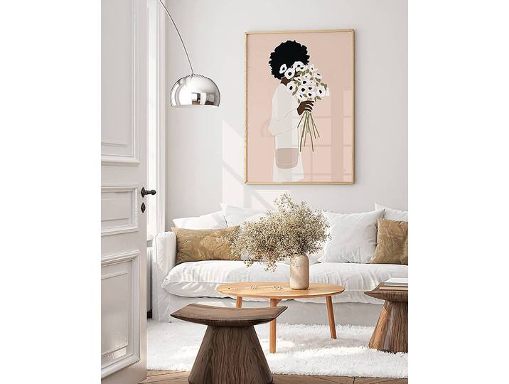 Bild Minimalist Femme Buche Massiv, lackiert Acrylglas Multicolor 63 x 83cm