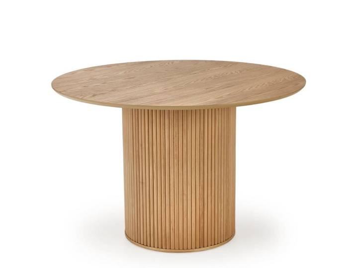 Table à manger design ronde bois 120cm