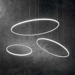 Ideal Lux 258768 LED Hängende Deckenleuchte Hulahoop 1x40w | 4000lm | 3000k - weiß