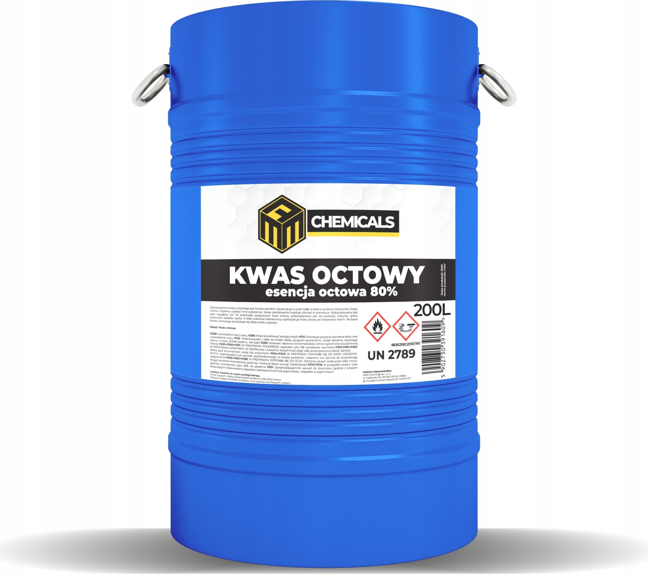 MRM CHEMICALS Essigsäure 80% 200L Lebensmittelqualität Reiniger Entkalker