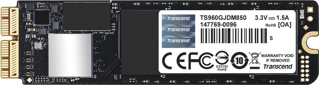 Transcend JetDrive 855, 960 GB, 1600 MB/s, 10 Gbit/s, Silber