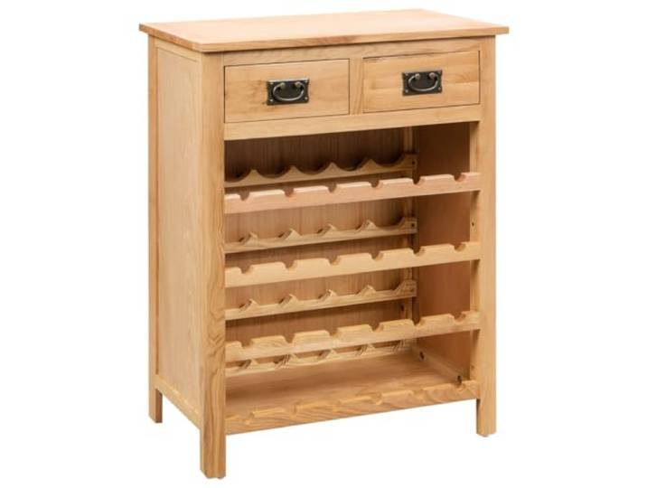vidaXL Weinschrank 72x32x90 cm Massivholz Eiche