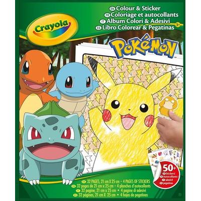 CRAYOLA - Mal- und Stickerbuch Pokémon