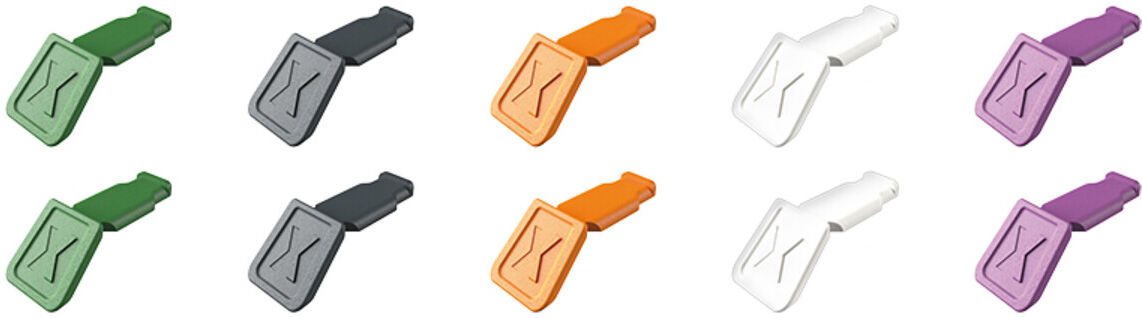 KNIPEX 00 61 10 C V02 ColorCode Clips Farbmischung 2 (10 Stück) )