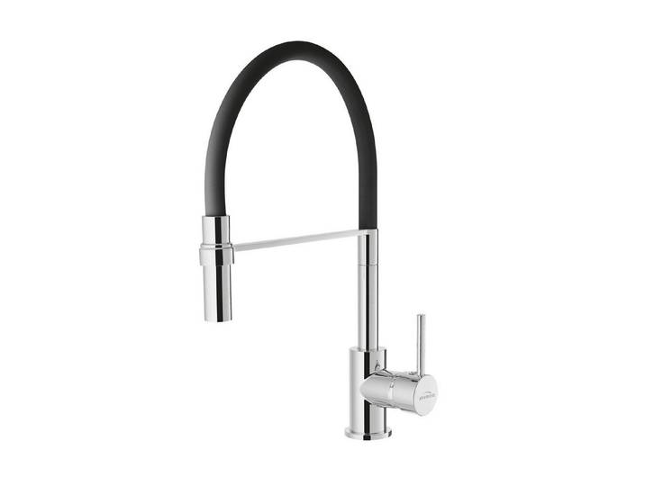 KOLMAN Küchenarmatur KAMELEON Wasserhahn Mischbatterie für Küche in Schwarz