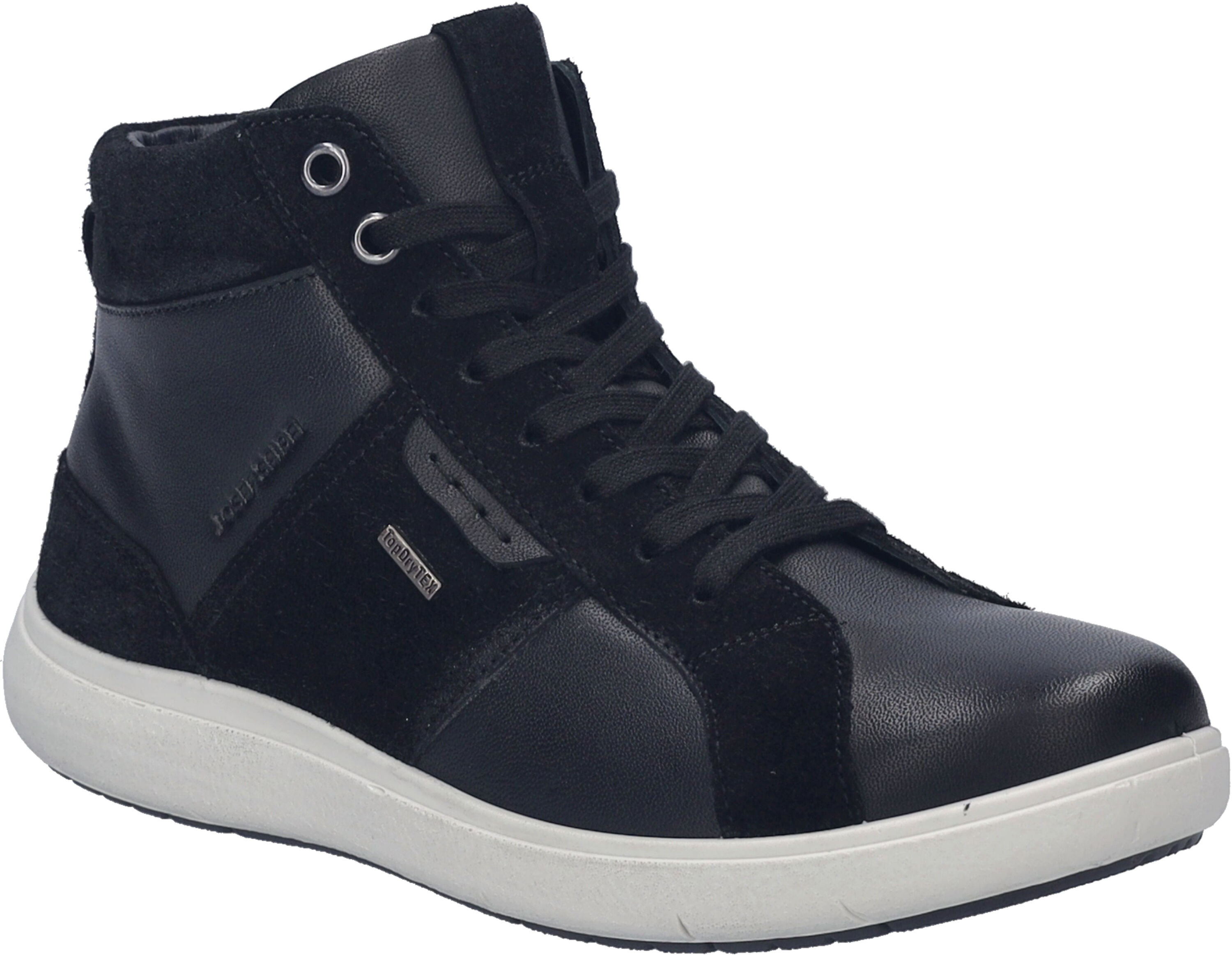 Sneaker JOSEF SEIBEL "Megan 53, schwarz", Damen, Gr. 39, schwarz, Obermaterial: 100% Rindsleder Leather cow., Schuhe Sneaker