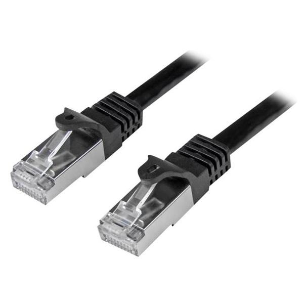 StarTech 0.5M BLACK CAT6 SFTP CABLE (SF/UTP, CAT6, 0.50 m) (N6SPAT50CMBK)
