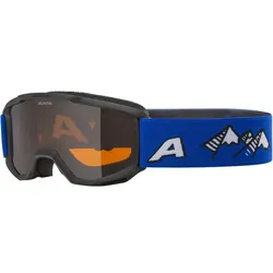 ALPINA Piney Skibrille Kinder 434 - black-blue matt