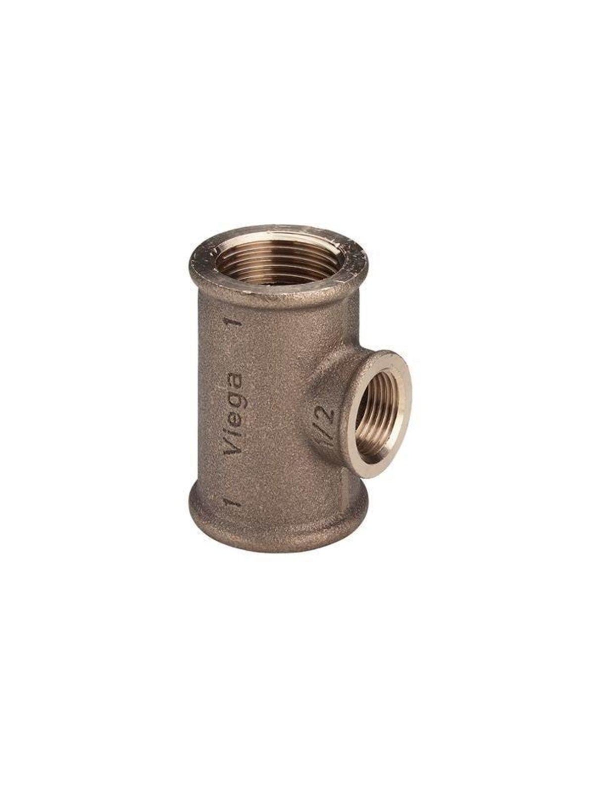 Viega Tee 1" x 1/2" x 1" gunmetal