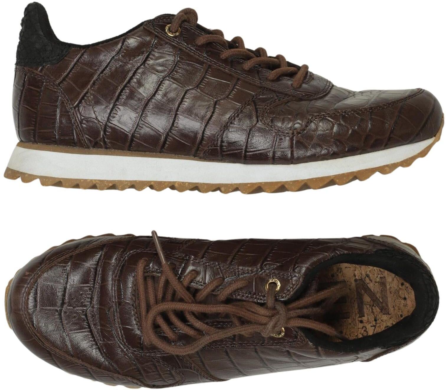 Woden Damen Sneaker, Braun, Gr. EU 37, kein / Etikett - Second Hand