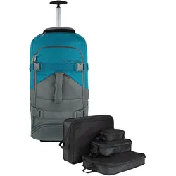 Normani Reisetasche 60 L mit 4 Kleidertaschen, Koffer, Grau