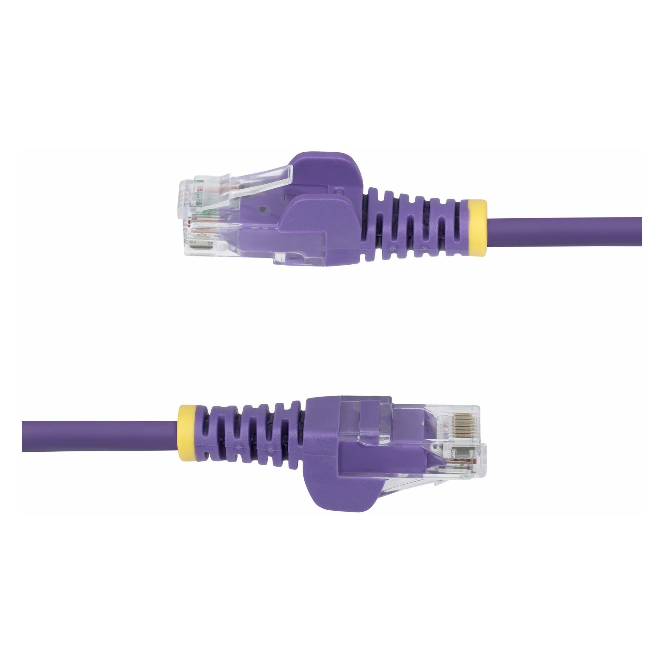 StarTech .com N6PAT25CMPLS, 0,25 m, Cat6, U/UTP (UTP), RJ-45, RJ-45, Violett (CAT6, 0.25 m) (N6PAT25CMPLS)