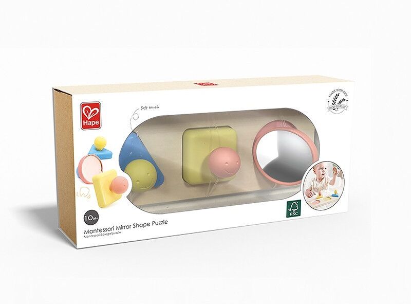 Puzzle trieur de formes Montessori en riz - Hape