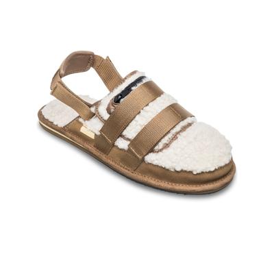 Sandale QUIKSILVER "After Session Mule", Herren, Gr. 13(46), braun (ermine), Obermaterial: Textil, Leder, Reißverschluss – Futter: Textil – Laufsohle: Gummi., Schuhe Sandale
