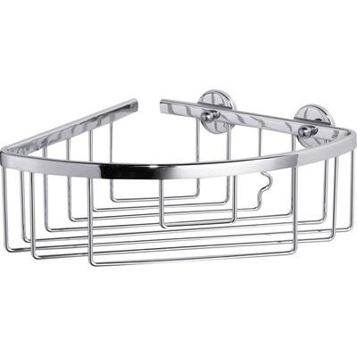 Tesa 40200-00000-00 ALUXX Eckduschkorb Klebstoff Chrom (glänzend)