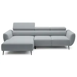 Ecksofa Alisson Stoff Grau Grey