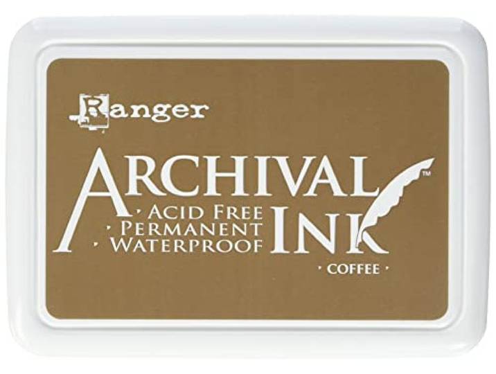 Ranger AIP-31451 Coffee Archiv-stempelkussen, bruin, c1