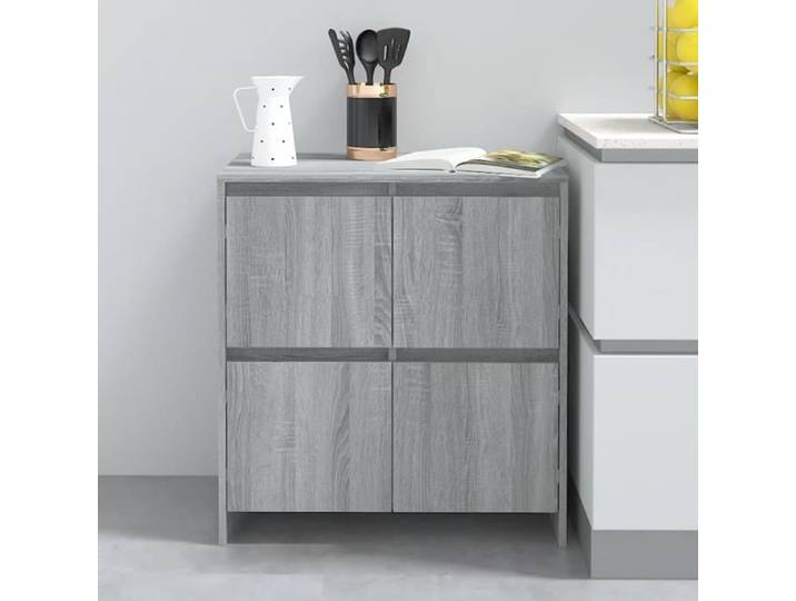 Buffet de cuisine Buffet Bahut - Sonoma gris 70x41x75 cm Aggloméré - Haute qualité