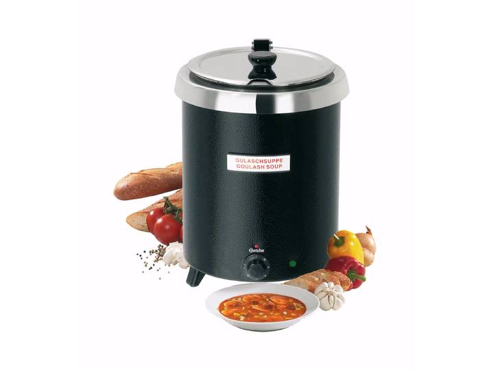 Bartscher Suppentopf Club 8.5 Liter – Gastro Pfanne/Gastro Topf – schwarz