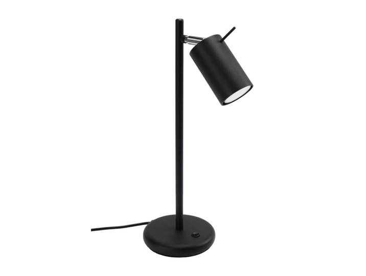 Lampe à poser Acier Noir GU10 1 Ring