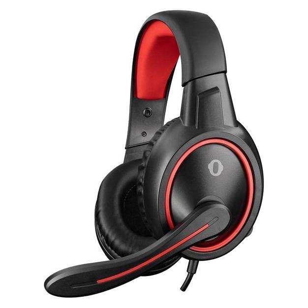 Grupo Erik Snopy SN-GX1 Ergo Gaming-Headset - 3,5-mm-Klinkenstecker - Mikrofon - Rot und Schwarz (Kabelgebunden) (PERRAMSN-GX1ERGO)