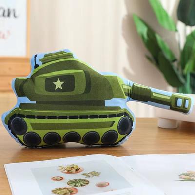 Inspire Curations Cartoon Vehicle Plush Hug Pillow (Police Car, Fire Truck, Excavator) tank