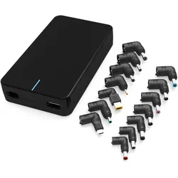 CoreParts Universal Netzteil (Multi Plug) 90 Watt - Notebook Netzteil | Schwarz - Neu