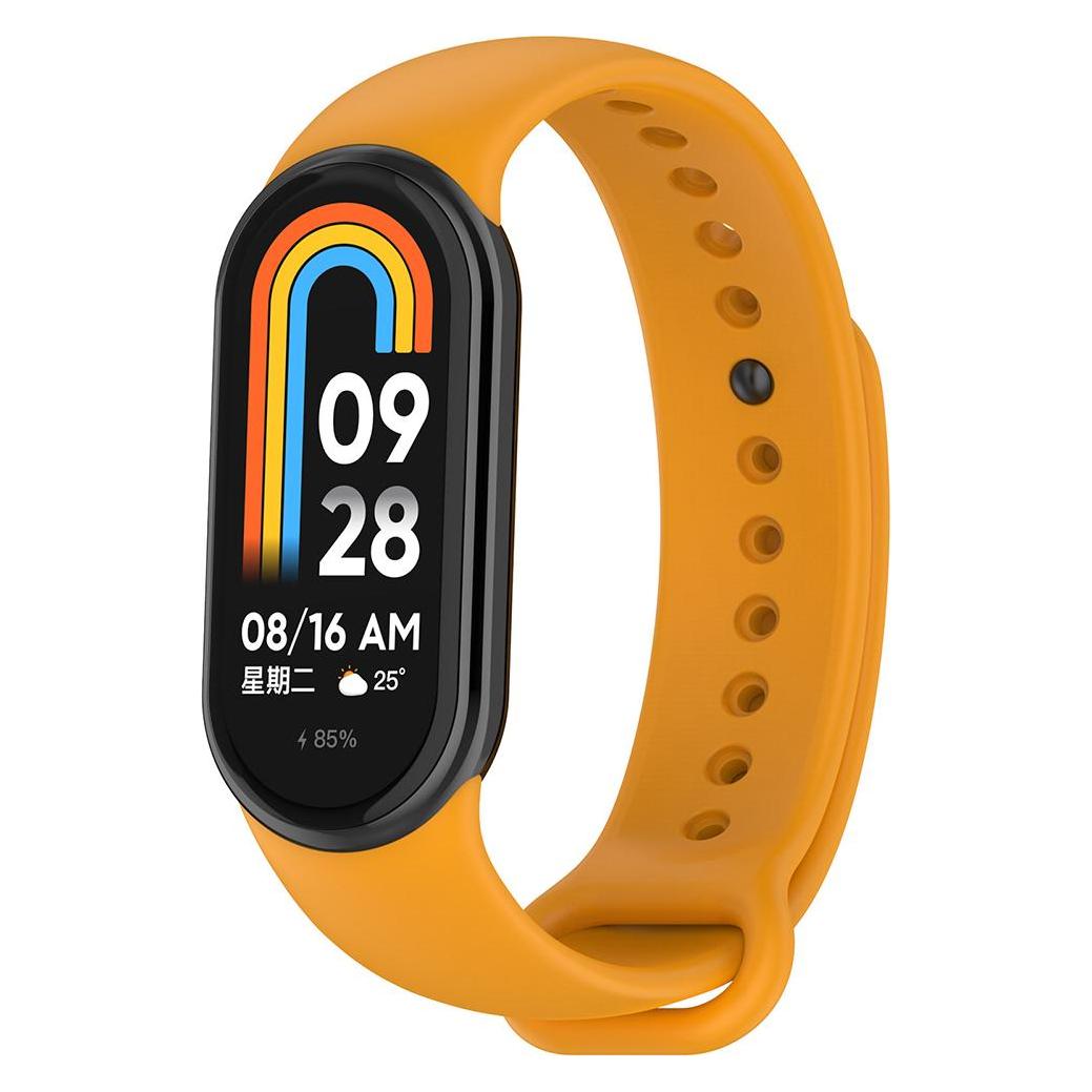 Techsuit - Watchband (W014) - Xiaomi Mi Band 8 / 8 NFC / 9 / 9 NFC - Orange (Silicone) (56343406)