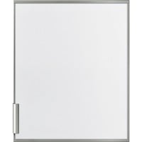 Türfront mit Alu-Dekorrahm KF10ZAX0, Türverkleidung weiß/aluminium