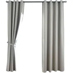 VORHANG 2ER SET »München Dark« HxB 175x145 cm Sand