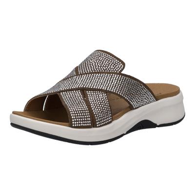 Sandale JOSEF SEIBEL "Estelle 14, nuss", Damen, Gr. 41, braun (nuss), Obermaterial: 100% Rindsleder Leather cow., Schuhe Sandale