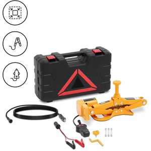 MSW Scherenwagenheber ECJ-12-02, elektrisch, 3 t Tragkraft, für PKW & SUV, Hubhöhe 120-420 mm