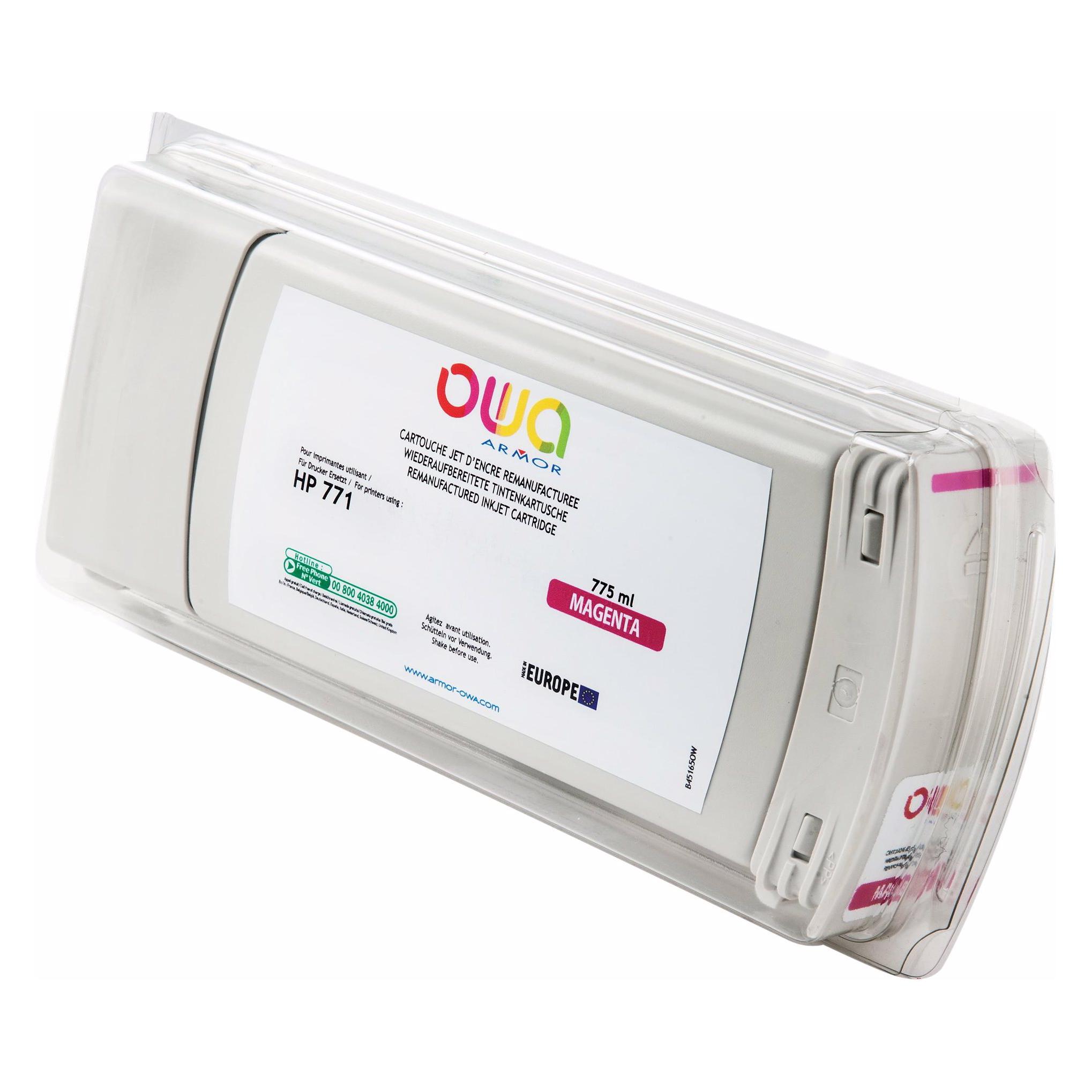 Armor OWA OWA - 775 ml - Magenta  - wiederaufbereitet - Tintenpatrone (Alterna (M) (B45165OW)