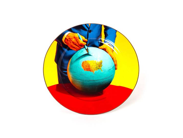 Seletti - Assiette Toilet Paper - Multicolore - Porcelaine - Designer Pierpaolo Ferrari
