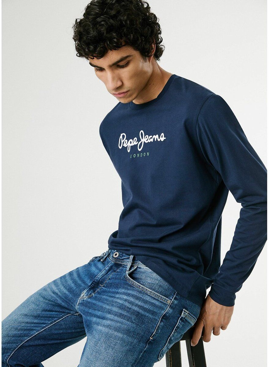PEPE JEANS T-shirt col rond manches longues Eggo