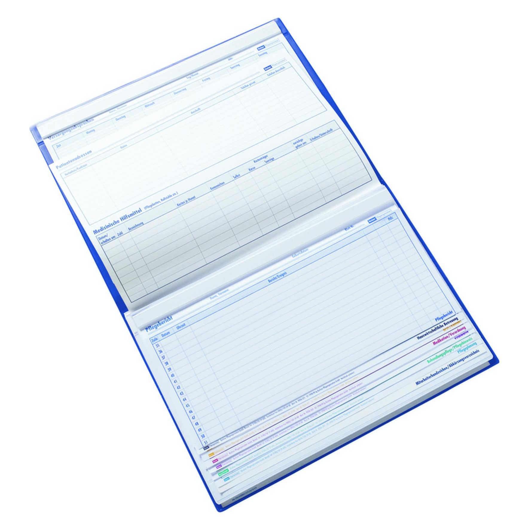 Boi Dokutech Patienten-Dokumentationsmappe Professional-Line DIN A4 quer blau (A4, 1x) (9208-00335)