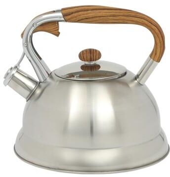 Mr. Coffee Woodmont 2-Quart Stainless Steel Tea Kettle w/ Wood Handle