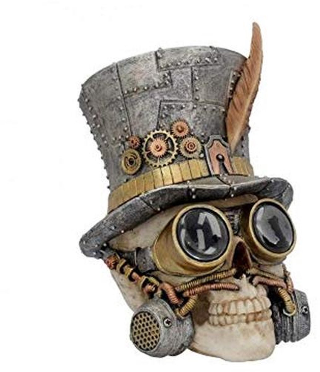 Beeldje Count Archibald 24cm Zilver - Fantasie en Gothic Decoratie