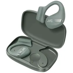 JVC HA-NP50T-G Nearphones Leichter Open Ear True Wireless Kopfhörer sage green