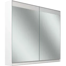 Schneider FILO HCL Spiegelschrank, Unterputz, Lichtband oben, 895x147x759mm, 2 Türen, 2 Steckdosen, 180.090.02.02, Ausführung: EU-Norm/Korpus weiss