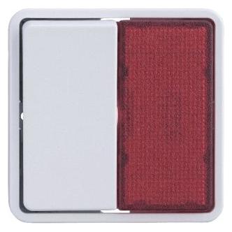 LK FUGA 1-poliger Schalter mit Lampe 1 Modul, Weiss- In Tasche für DIY (AAK542D62011L)