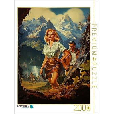 CALVENDO Puzzle Banditen am Pass - historisches Filmplakat zu einem Film, der nie gedreht wurde | 2000 Teile Lege-Größe 90x67cm Foto-Puzzle für glückl