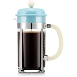 Bodum Kaffeebereiter mit Kunststoffdeckel, Kaffeebereiter, Transparent, Blau