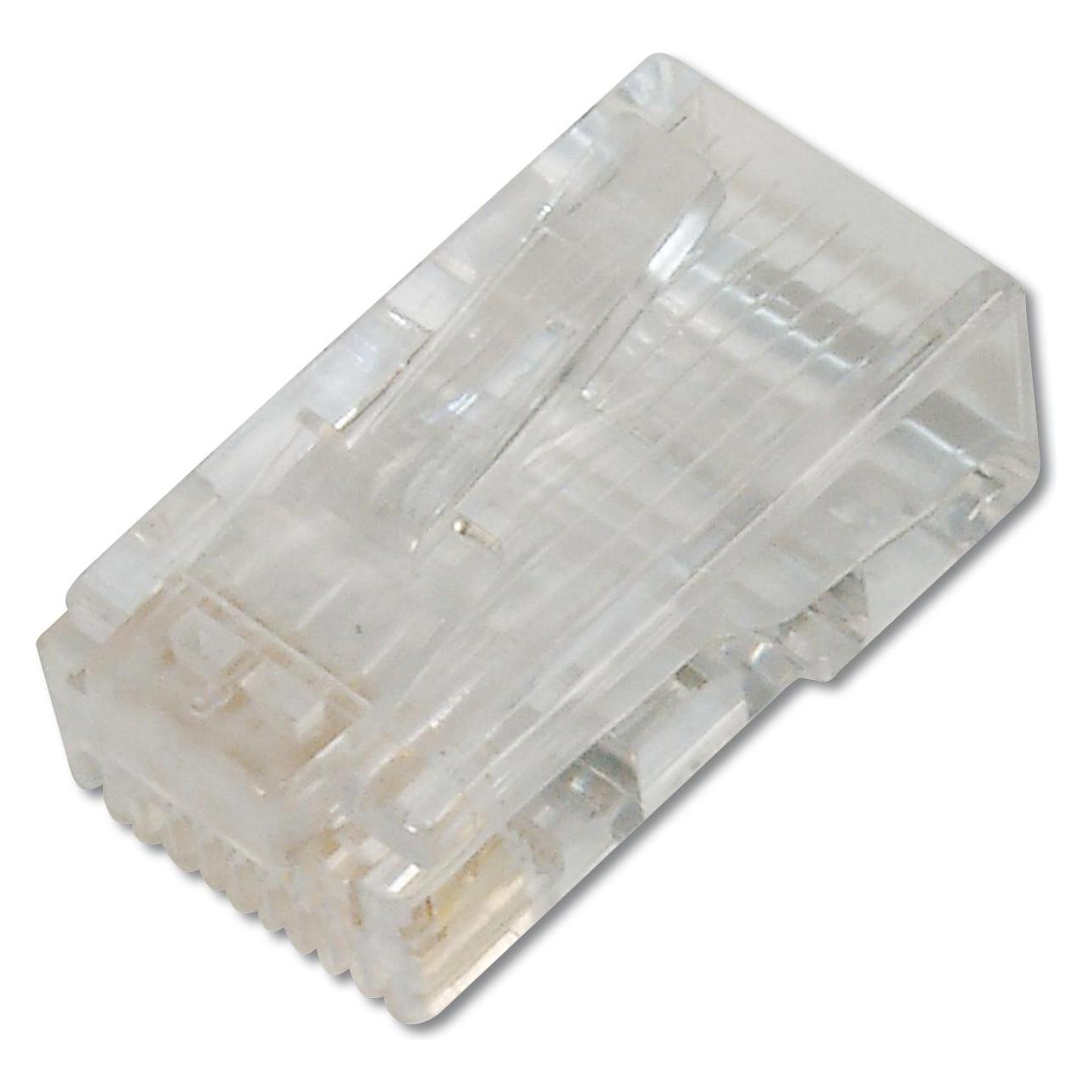Digitus ASSMANN CAT 6 Modularer Stecker 8P8C ungeschirmt für Rundkabel zweiteilig Package incl. insert lo... (Netzwerkkabel Stecker) (AK-219602)