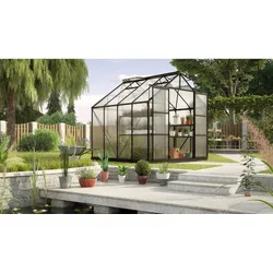 Vitavia Aktionsangebot (inkl. 100 Euro Zubehör): Gewächshaus "Uranus 6700",schwarz,6,7 m2