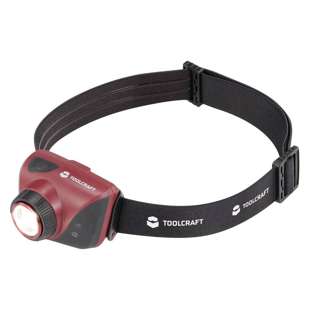 Toolcraft LED Stirnlampe verstellbar, Einstellbare Punktgrösse, mit Stroboskopmo (580 lm) (TO-9581292)