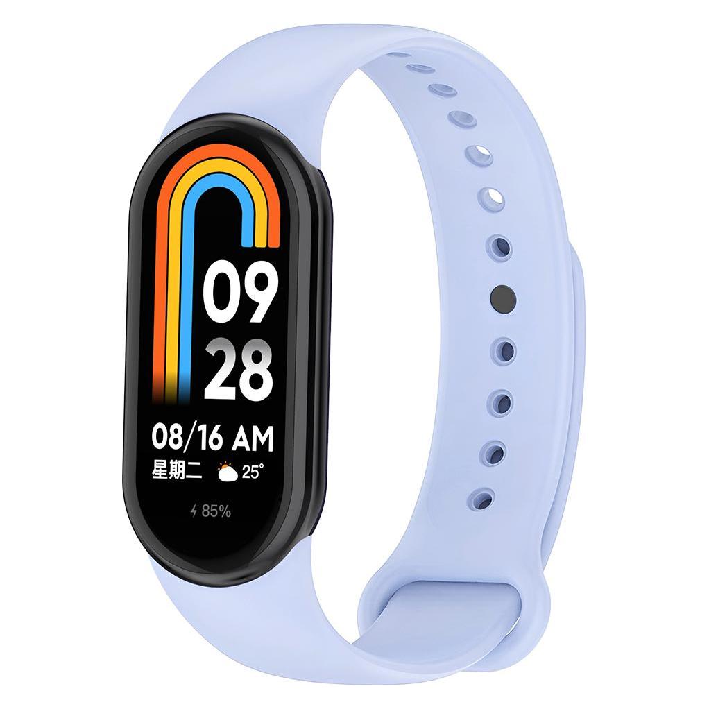 Techsuit - Watchband (W014) - Xiaomi Mi Band 8 / 8 NFC / 9 / 9 NFC / 10 - Serenity Blue (Silicone) (70432292)