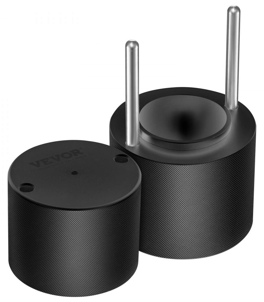Eisball-Formen-Set - 60 mm Eisbälle - Aluminium - Schwarz - Für Cocktails und Getränke