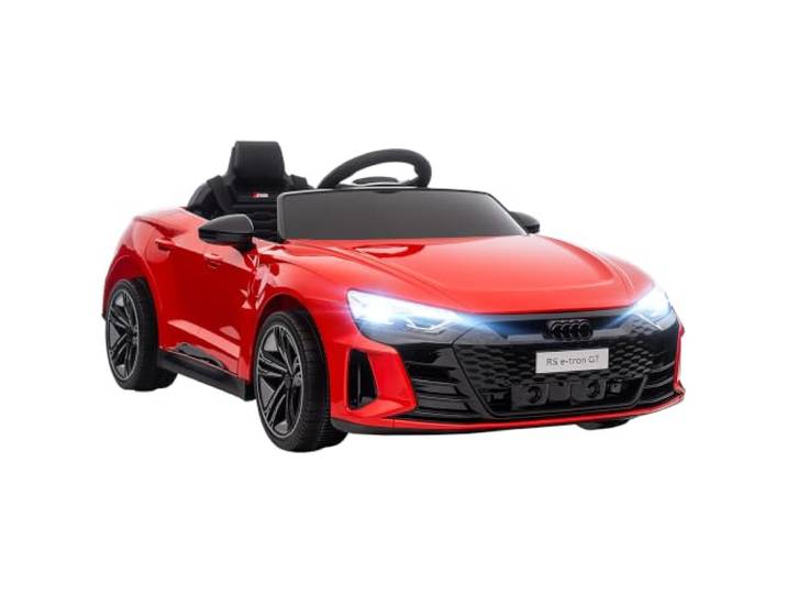 HOMCOM Voiture Électrique Enfant 12 V Télécommande Parentale Rouge Véhicule Électrique\, Max. 5 Km/h\, Effets Sonores\, Lumineux\, Audi RS E-tron GT